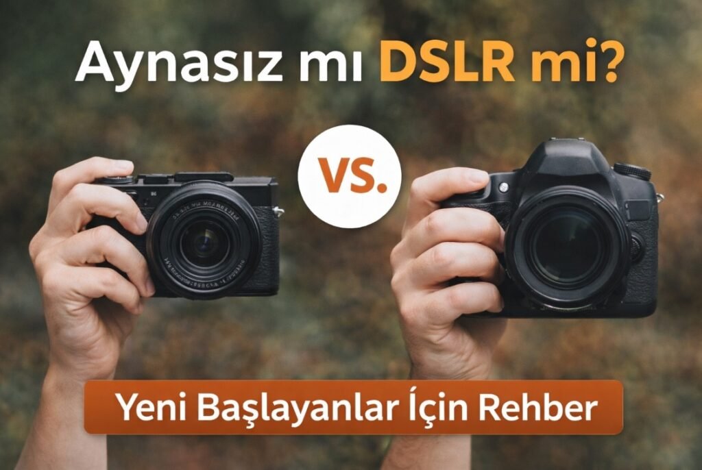Aynasız mı DSLR mi karşılaştırması, yeni başlayanlar için kamera seçimi ve fotoğrafçılık kursu Ankara rehberi