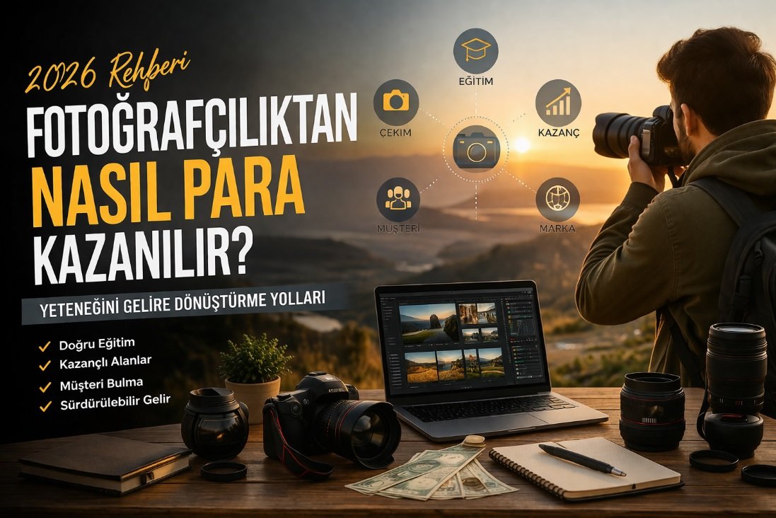 Fotoğrafçılıktan para kazanma yolları ve profesyonel fotoğraf çekimi