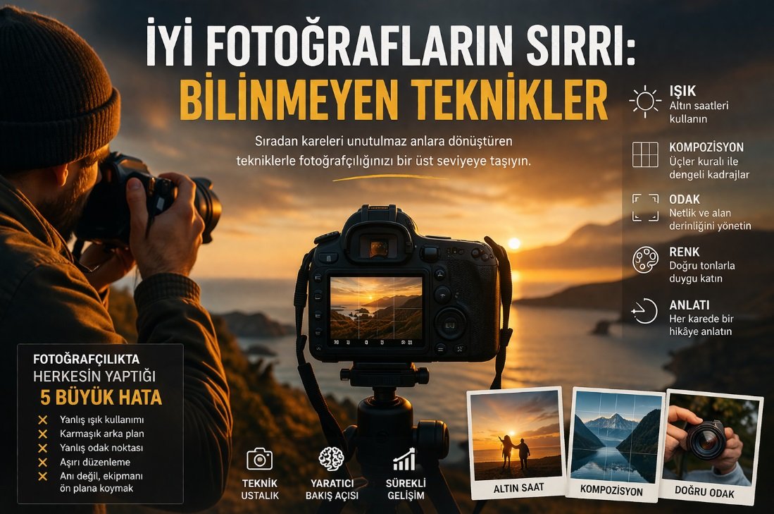 İyi fotoğrafların sırrı için ışık, kompozisyon ve teknikler